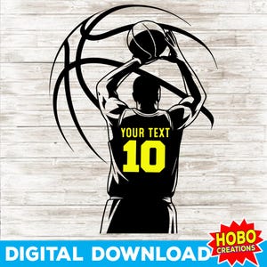 Basketball men Player Svg , Basketball svg, Customized Basketball Player Svg, Basketball team svg, Personalized Player Clipart Design