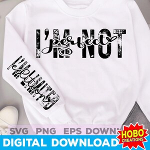 Non sono perfetto, sono in edizione limitata SVG PNG, Inspirational SVG, You Matter SVG, Let them SVG, Positive SVG, Self Love SVG, motivazionale SVG