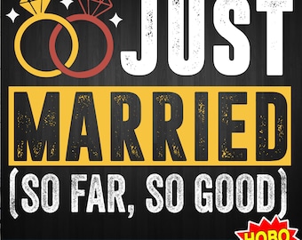 Just Married png, Honeymoon png, New husband png, Newlywed Groom, Just Married Couple png, Sublimation design PNG