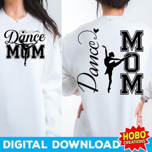 Dance Mama Custom PNG SVG, Dance Mom Sublimation, Cheer Mom Clipart, Tumbler Decal, Funny Dance Cut File for T-Shirts & Tote Bags