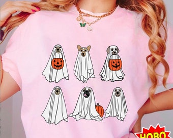 Cute Ghost Halloween Png, Halloween Sublimation Design, Halloween Dog Png, Ghost Dog Png, Fall Sublimation, Pumpkin Png, Spooky Season Png