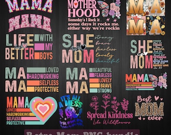 Mama png bundle, Mama Sublimation PNG bundle, Retro Mama sublimation Design, Mama sublimation bundle, Mothers Day Png bundle
