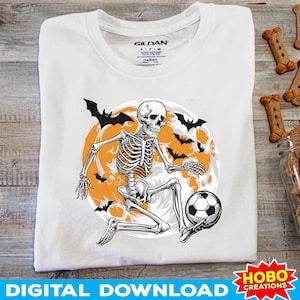 Skelett Fußball png Sport Skelett, Skelett Saison Geschenke, Fußball, Spooky Saison png Skelett mit Fußball