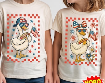 Matching 4th Of July Sibling PNG, Brother Sister Patriotic Clipart, Boy Girl Red White Blue Shirt Design, Cute USA Matching Digital Download