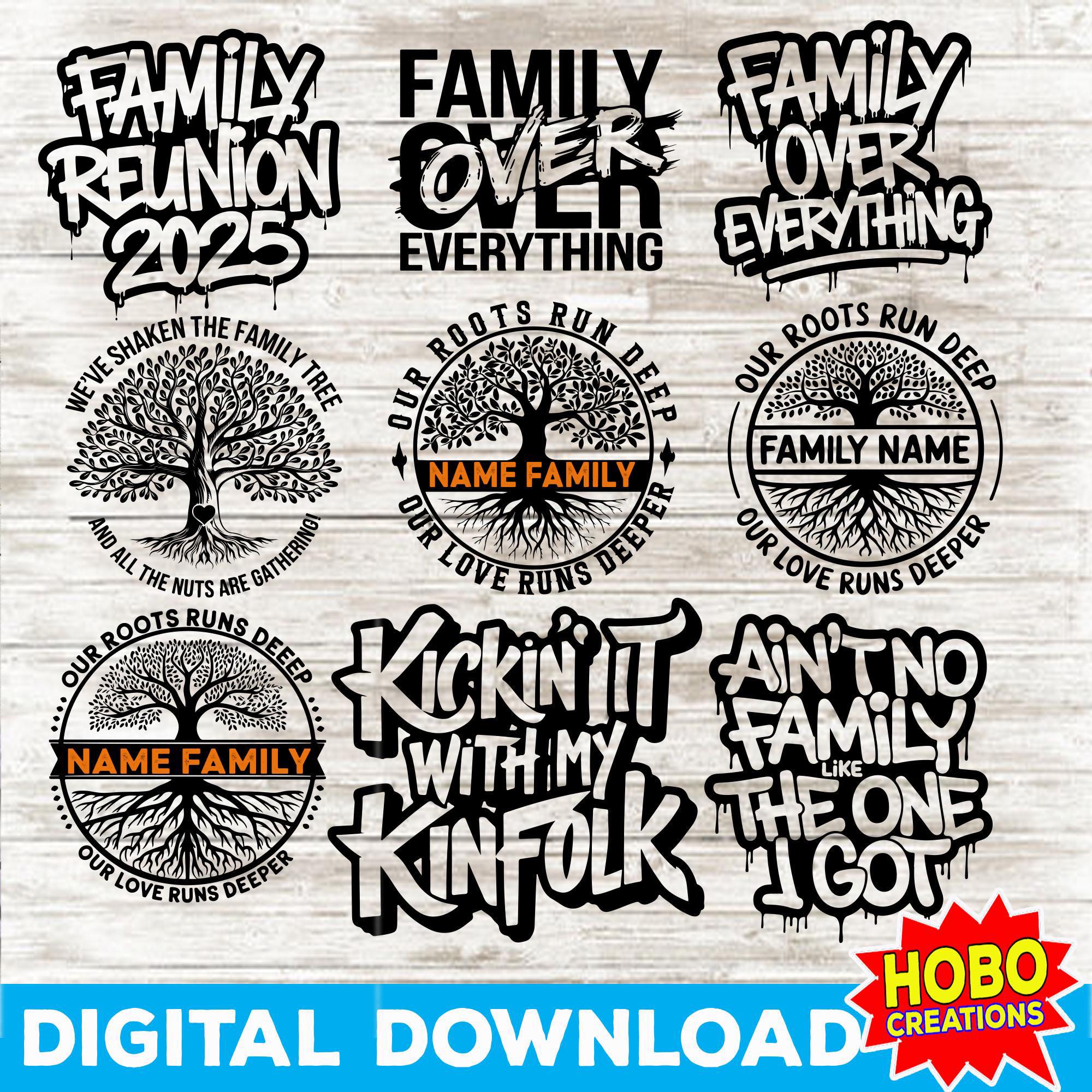 Family Reunion SVG Bundle, Family Vacation svg, Reunion svg, Family reunion shirt svg, Family Tree SVG, Funny Tshirt Design, Family cricut