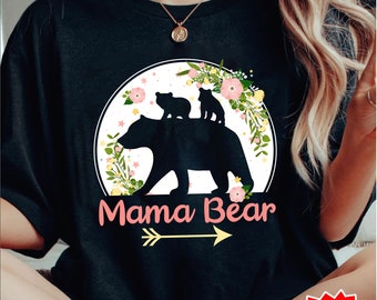 Mama Bear PNG, Mama SVG, Mommy png, Bear Mama png, Mother's Day png, floral png, Leopard Mama Png, Mom life png, sublimate designs download