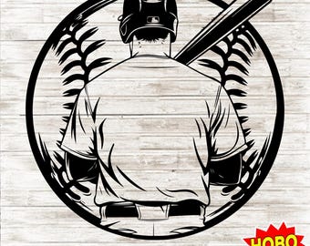 Baseball Player Svg , Baseball dad svg, Customized Baseball Player Svg, Baseball team svg, Personalized Baseball Player Clipart Design