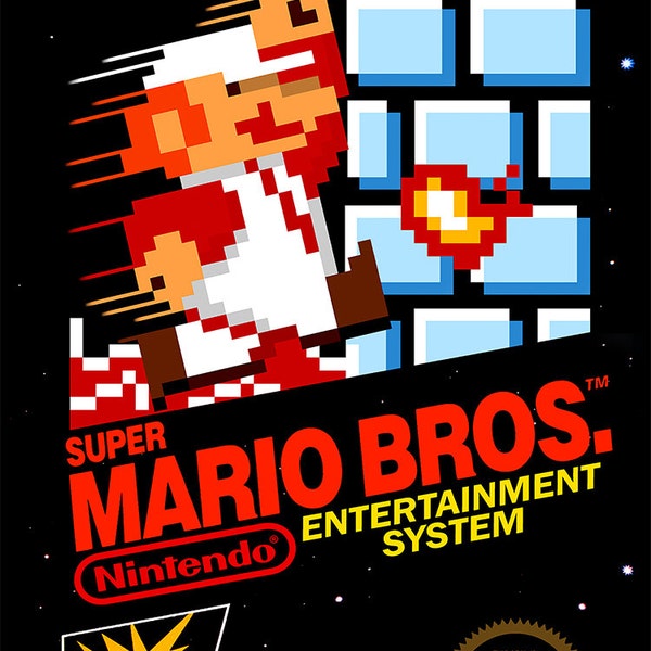 Plakat z gry wideo Super Mario Bros NES 18 x 24 cale, zestaw 1, 2, 3 i 4