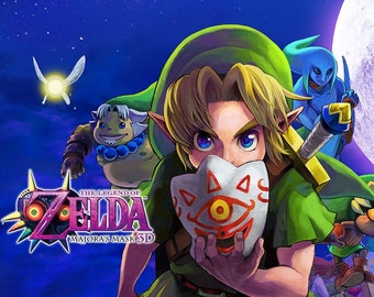 The Legend of Zelda: Majora's Mask 3D V2 12 x 36" Video Game Poster