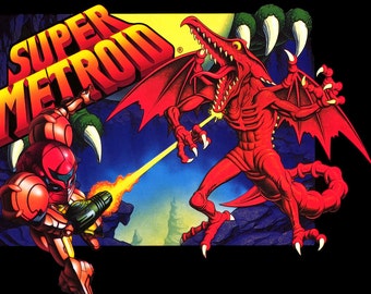 Super Metroid 36 x 24" Video Game Poster