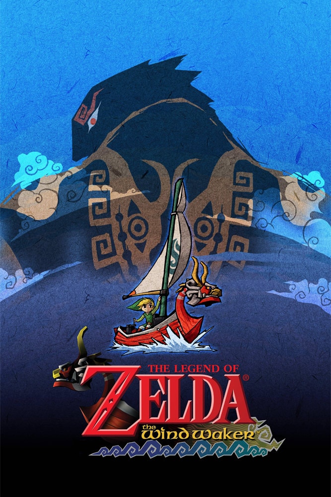 The Legend of Zelda: the Wind Waker World Map Poster 