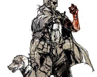 ヴェノム・スネーク＆サイレンス V2 MGS V プレミアムポスター