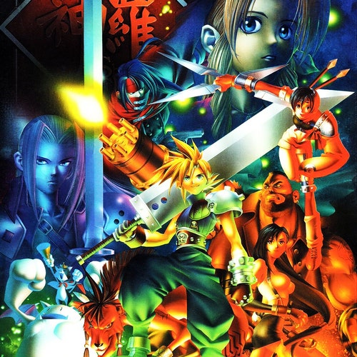 Final Fantasy VII Promotional Poster, Video Game Poster - Etsy