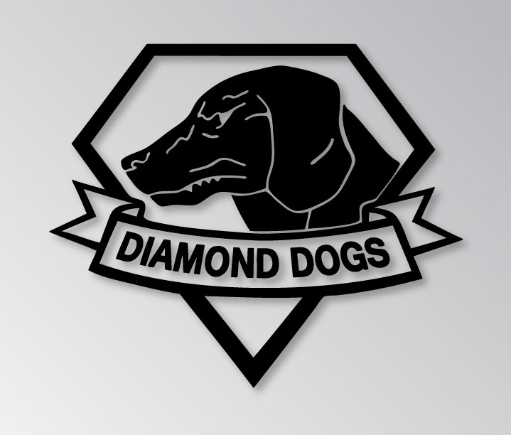 Metal Gear Solid Diamond Dogs, Vinyl Decal, Bumper Sticker, Decal- MULTIPLE SIZES AVAILABLE