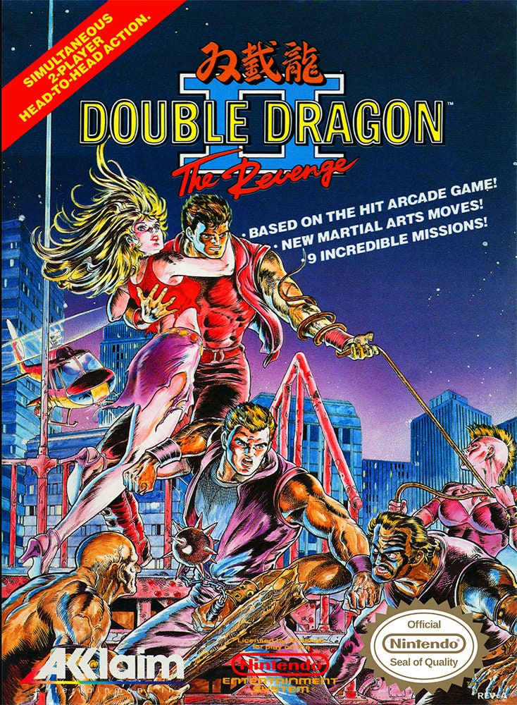 Double Dragon II 24 X 32 Video Game Poster 