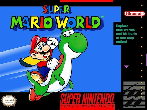 スーパーマリオ ポスター 任天堂 Nintendo Super Mario Bros NES 18 X 24