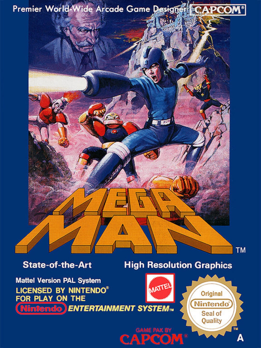 Mega Man European Cover 18 X 24\, image size:1080x1440