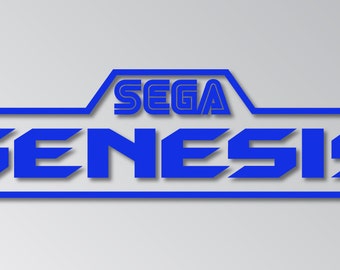 SEGA Genesis Logo Decal, Sticker, Bumper Sticker, Vinyl Decal