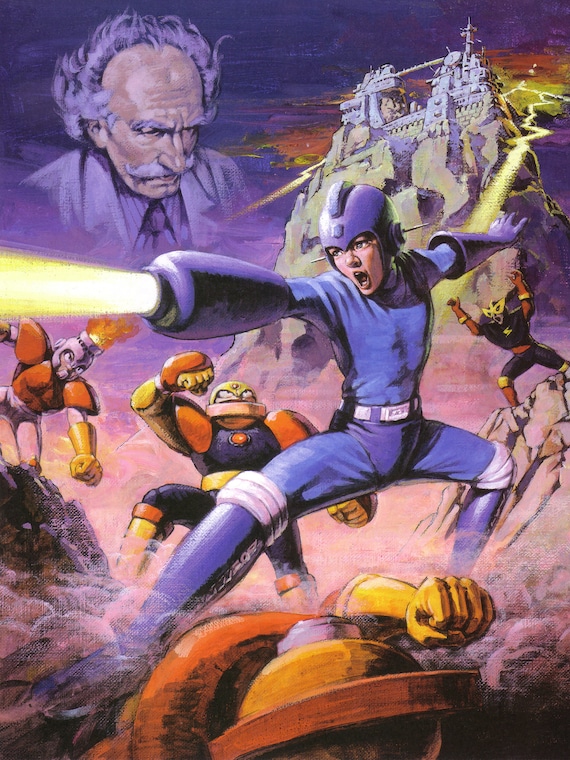 ロックマン ヨーロピアンアートワーク 18 x 24インチ ビデオゲーム