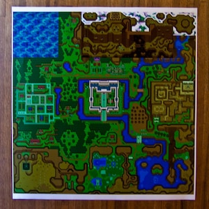 Hyrule kaart, Legend of Zelda Een link naar het verleden, Light &Dark World, Poster Bundel