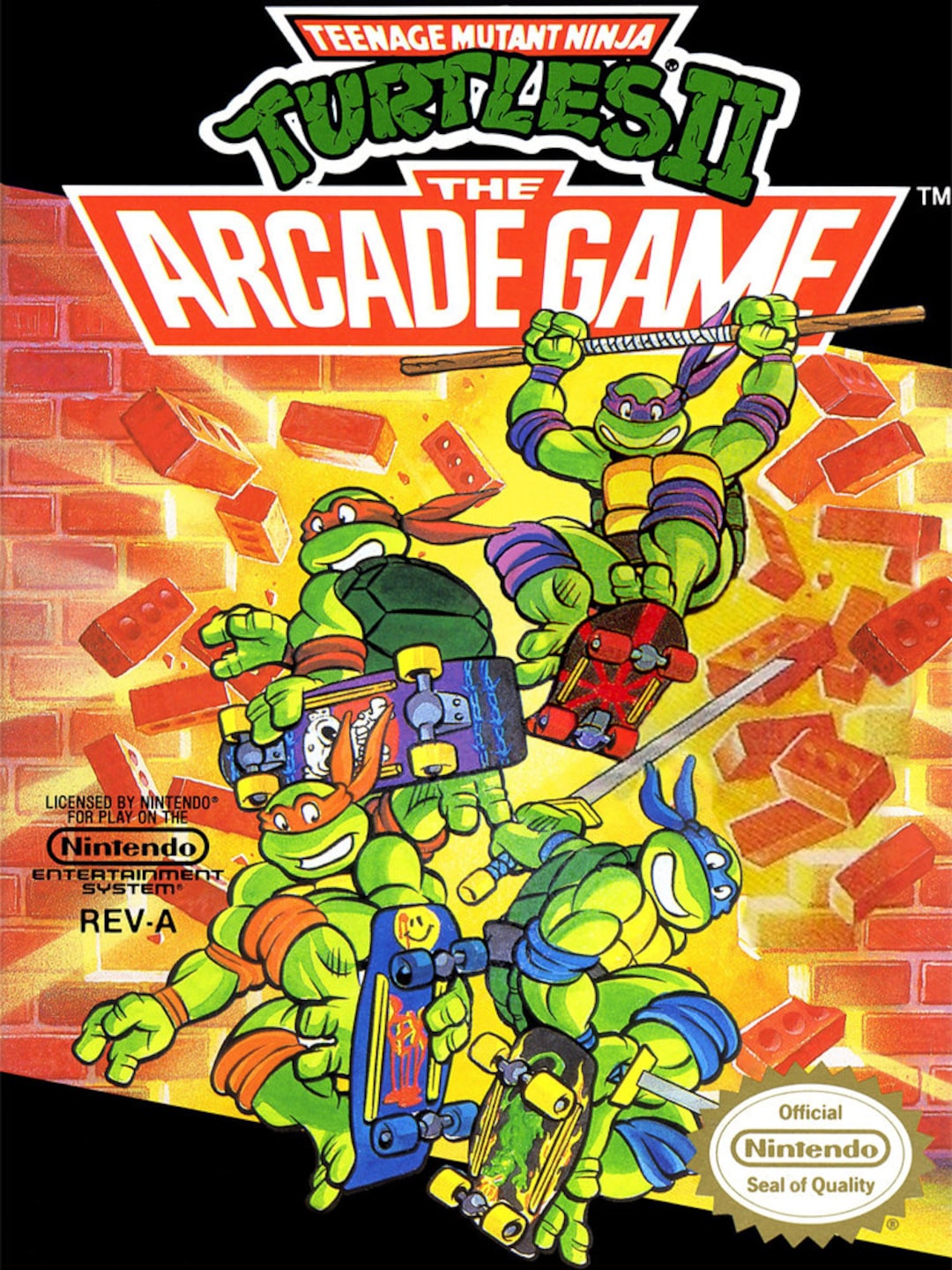 Teenage Mutant Ninja Turtles II Arcade 18 X 24