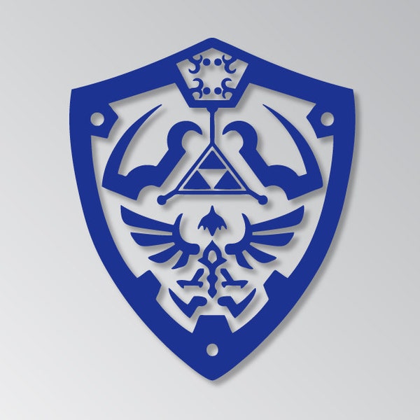 Legend of Zelda Shield, Vinyl Decal, Sticker, Decal, MULTIPLE COLORS AVAILABLE