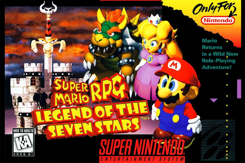 Super Mario RPG 36 x 24 Video Game Poster image 1