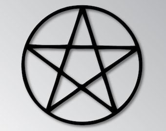 Pentacle, Pentagram, Vinyl Decal, Sticker, Bumper Sticker, Decal