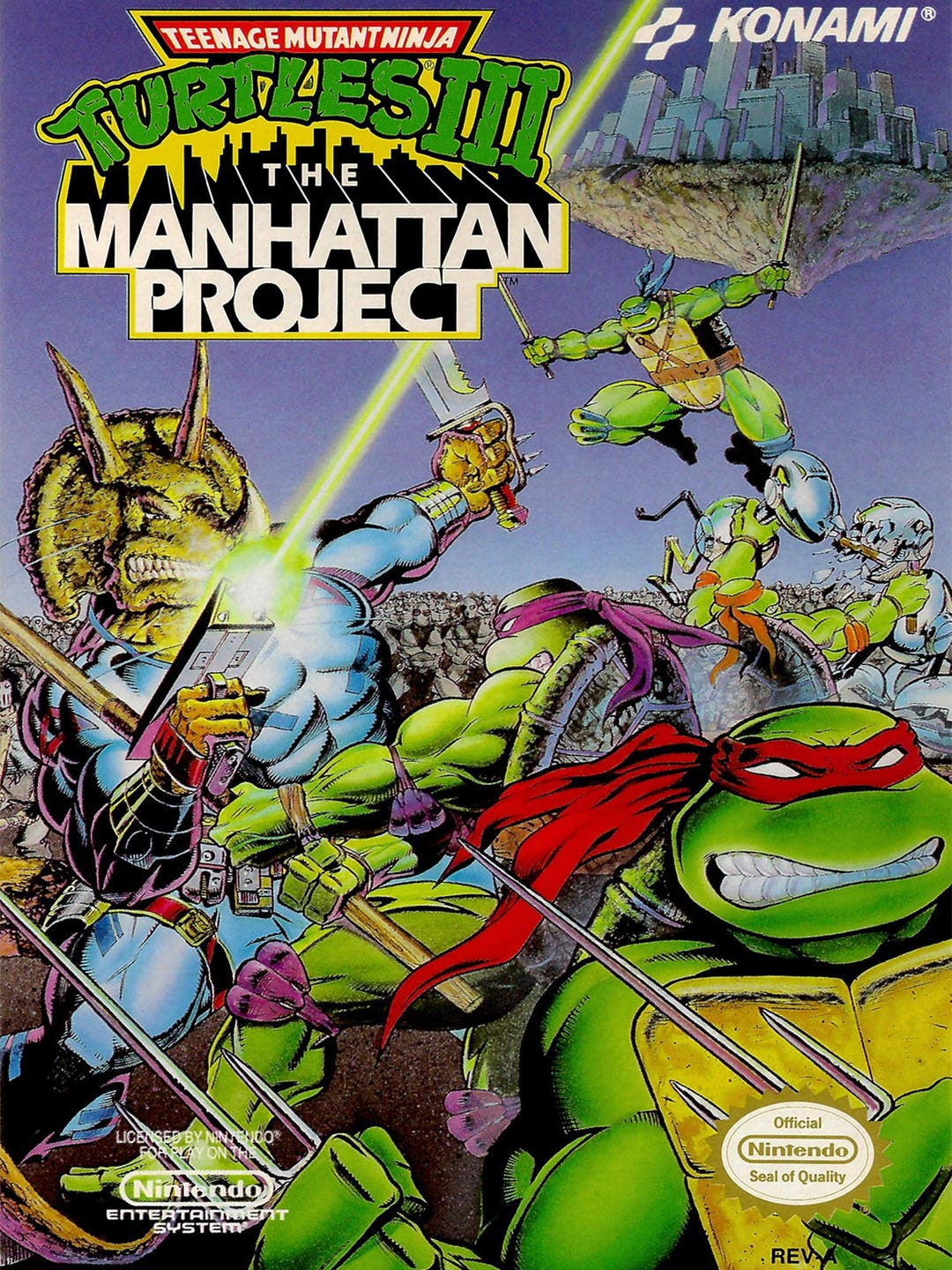 Teenage Mutant Ninja Turtles the Manhattan Project NES Multiple