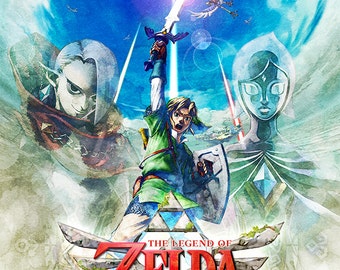 Legend of Zelda Skyward Sword, Multiple Sizes Available, Video Game Poster