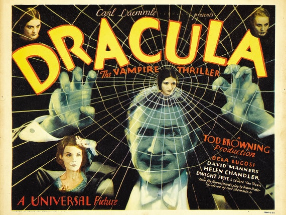 ドラキュラ 1931 映画ポスター v.3 - Etsy 日本
