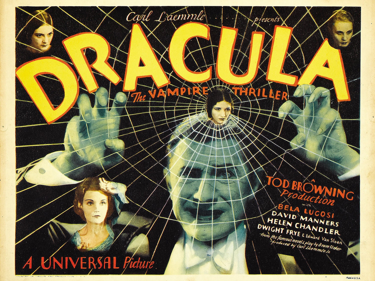 Dracula Web version 11X17 Universal Movie Poster Lugosi