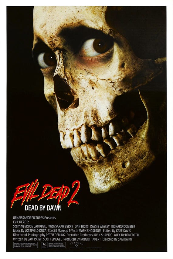 高品質，新作】 映画ポスター【死霊のはらわた2/A】1987年公開版/Evil Dead