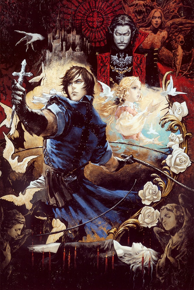 Castlevania Dracula X 24 x 36 インチ ビデオゲーム ポスター