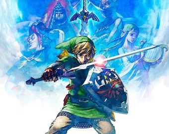 『ゼルダの伝説 スカイウォードソード』告知ポスター Nintendo TOKYO/OSAKA/KYOTO「ゼルダの伝説 スカイウォード