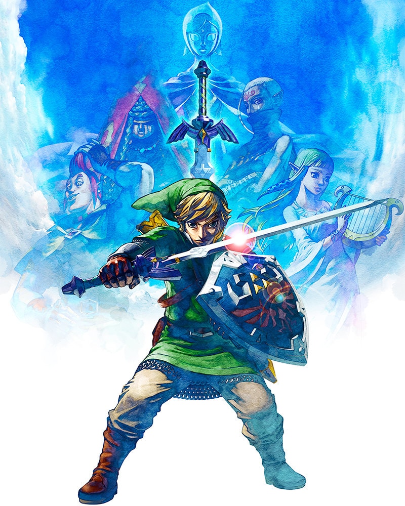 Legend of Zelda Skyward Sword Gamecenter Magazine Cover + Poster