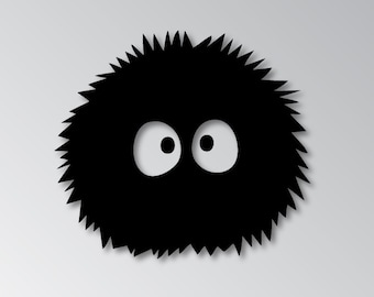 Spirited Away Soot Sprites, Logo, Vinyl Decal, Sticker, Bumper Sticker, Decal