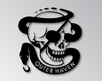Metal Gear Solid Outer Haven, Logo, Vinyl Decal, Sticker, Multiple Colors Available, Decal