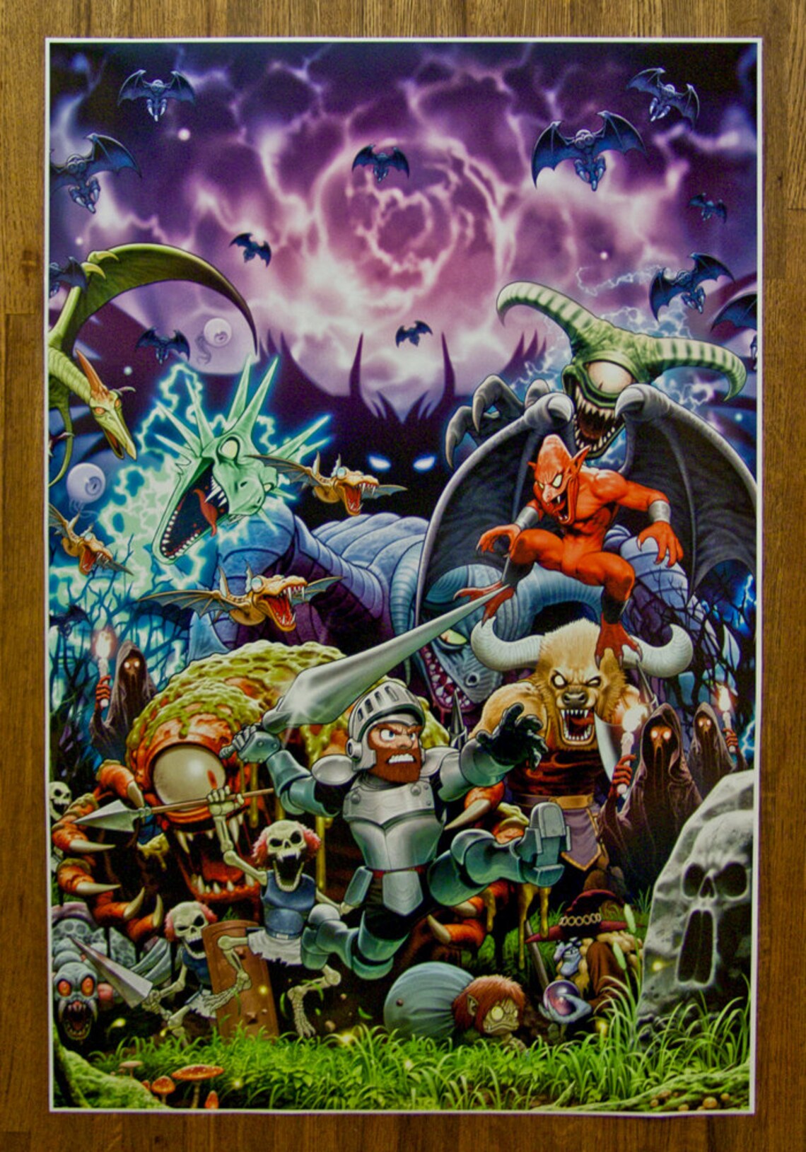 Super Ghost &amp; Goblins 20 x 30 Video Game Poster | Etsy