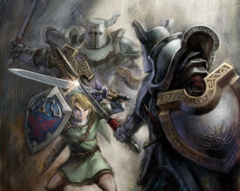 Legend of Zelda Twilight Princess, Multiple Sizes Available, Video Game Poster