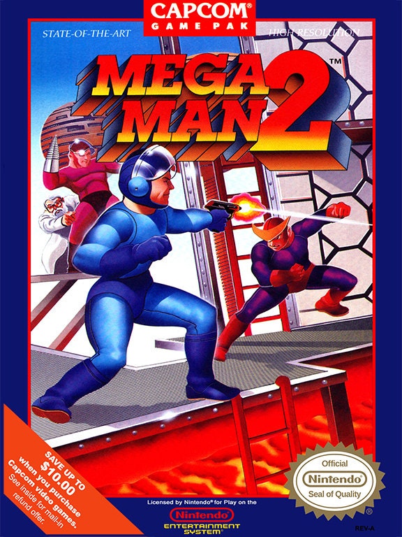 ロックマン2 18 x 24インチ ビデオゲームポスター - Etsy 日本