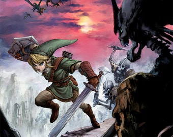 Legend of Zelda Twilight Princess, Multiple Sizes Available, Video Game Poster