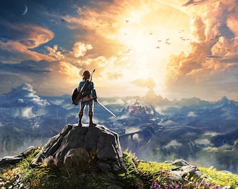 LoZ: BOTW V1 18 x 24", 24" x 36", 30" x 40" Video Game Poster