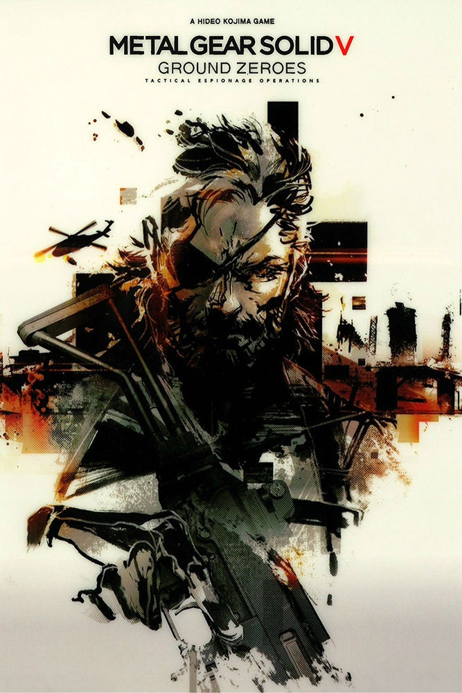 L GEAR SOLID V: GROUND ZEROES ポスター Metal Gear Solid V Ground Zeros 24 x 36