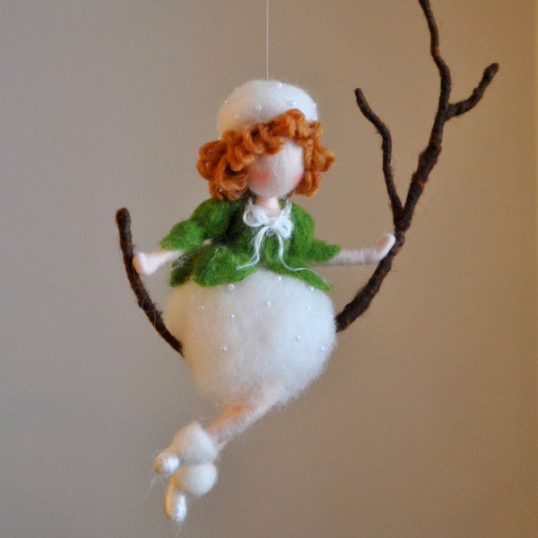 Wall Hanging Fairy Waldorf inspired Room Decoration : Waiting the Spring