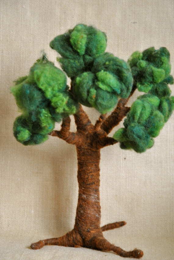 Wool Tree Needle Felted Waldorf Inspired: Four Seasons made to Order. - Etsy