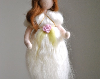 Wool Fairy Wall Hanging Waldorf inspired needle felted