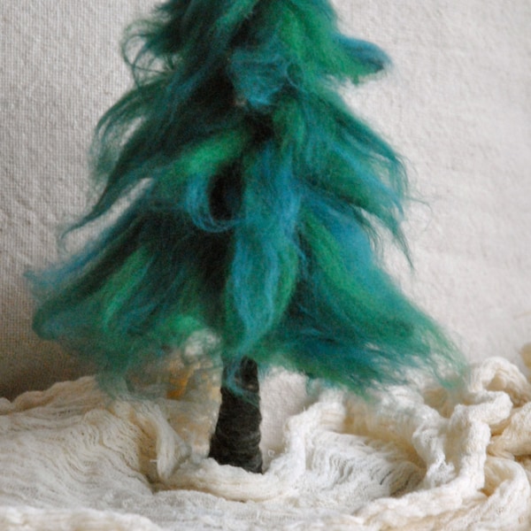 Fir Needle Felted  Waldorf Inspired : Pine, Evergreen tree.