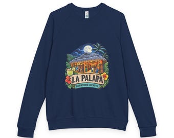 Unisex French terry raglan crewneck