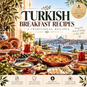 Traditionele Turkse ontbijtrecepten | 9 geïllustreerde gerechten (pdf-download)